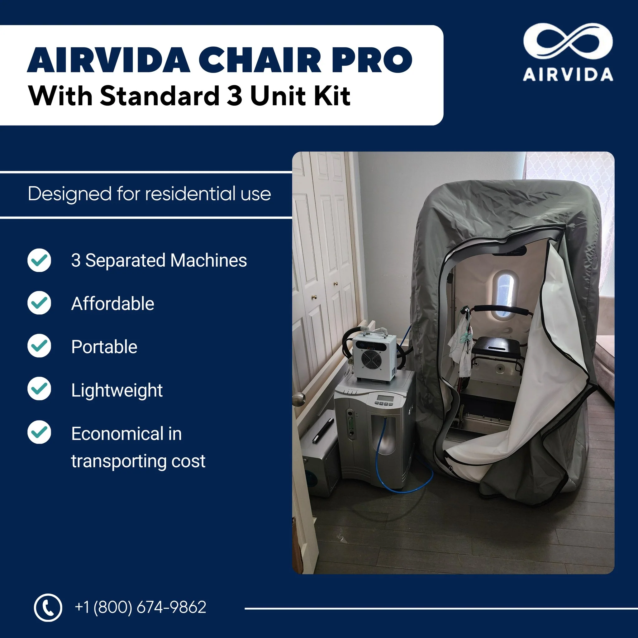 The Airvida Chair Pro Hyperbaric Chamber 4