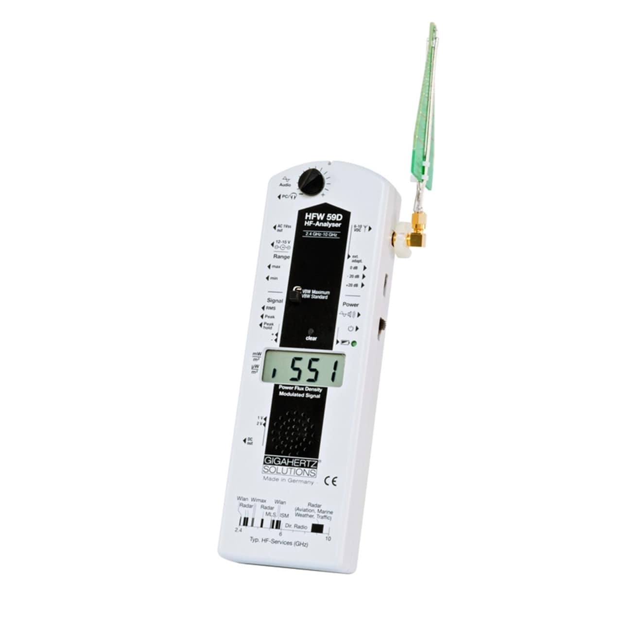 Gigahertz Solutions - HFW59D RF Meter (2.4 GHz - 10 GHz) 1-min